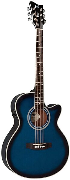 ESP LTD AC5E Xtone Acoustic-Electric Guitar, See-Thru Blue Sunburst
