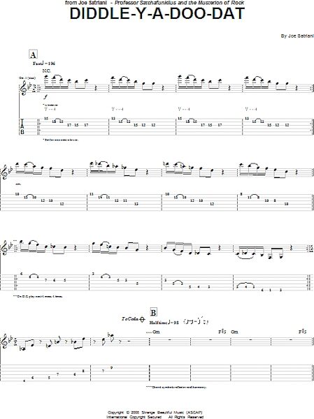 Diddle-Y-A-Doo-Dat - Guitar TAB, New, Main