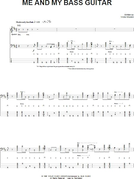 Me And My Bass Guitar - Bass Tab, New, Main