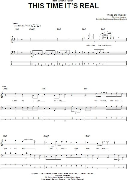 This Time It's Real - Bass Tab, New, Main