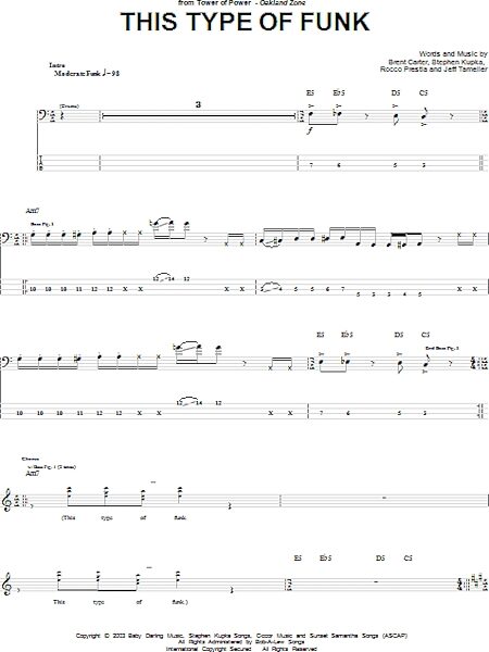 This Type Of Funk - Bass Tab, New, Main