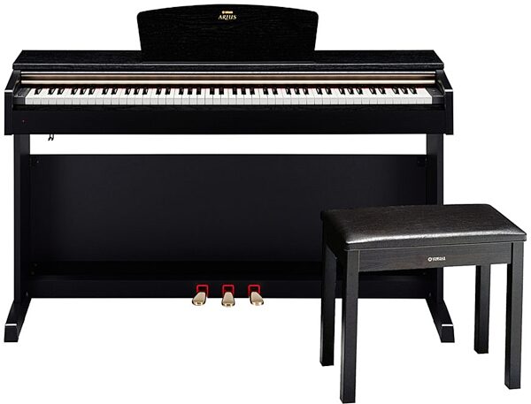 Yamaha Arius YDP-161 88-Key Graded Hammer Piano with Bench, Black