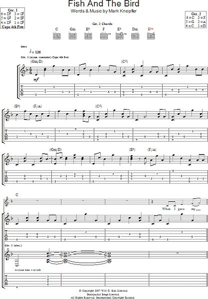 The Fish And The Bird - Guitar TAB, New, Main