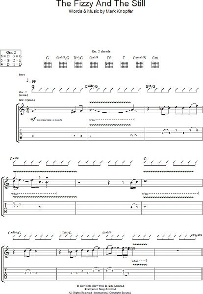 The Fizzy And The Still - Guitar TAB, New, Main