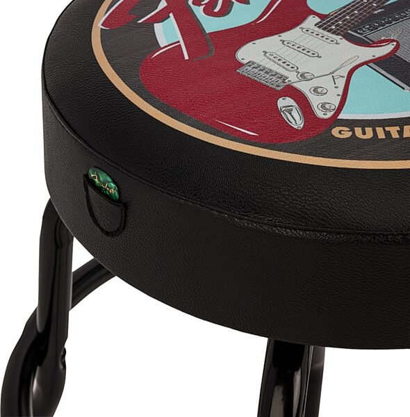 Fender Guitars and Amps Pick Pouch Barstool, Black, Action Position Back