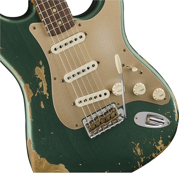 Fender Custom Shop '59 Roasted Heavy Relic Stratocaster Electric Guitar (with Case), Action Position Back