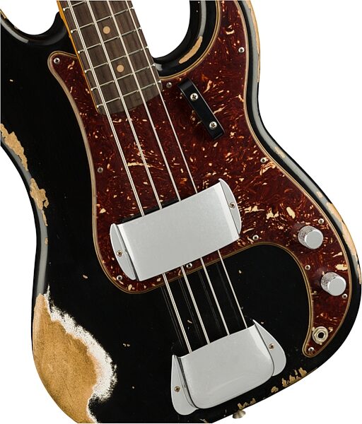 Fender Custom Shop 1960 Heavy Relic Precision Electric Bass (with Case), Action Position Back