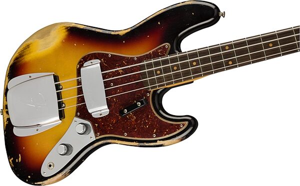 Fender Custom Shop 1961 Heavy Relic Jazz Electric Bass (with Case), Action Position Back