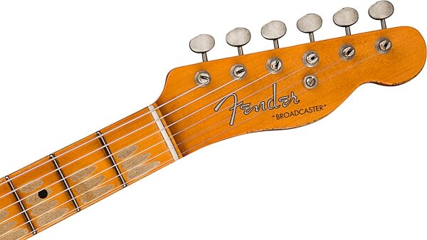 Fender Custom Shop Limited Edition 70th Anniversary Broadcaster Heavy Relic Electric Guitar (with Case), Action Position Back