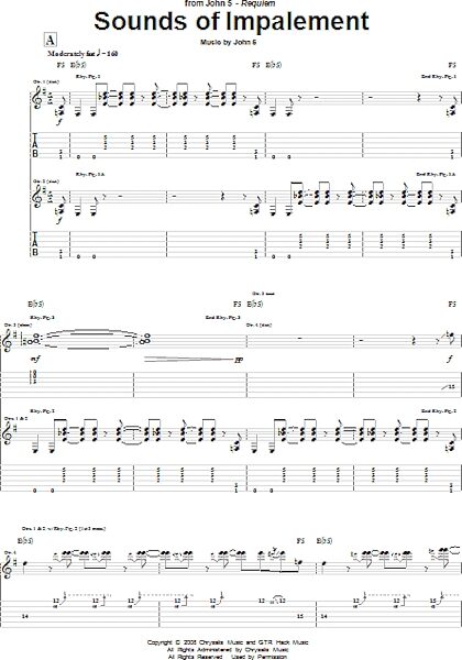 Sounds Of Impalement - Guitar TAB, New, Main