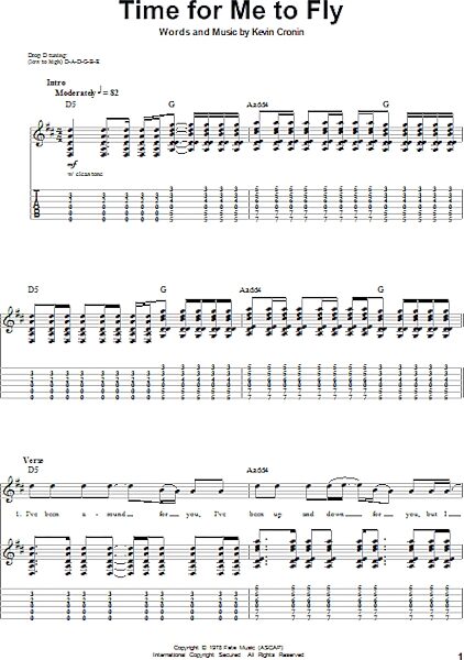 Time For Me To Fly - Guitar Tab Play-Along, New, Main
