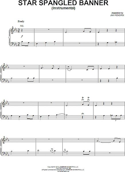 Star Spangled Banner (Instrumental) - Piano Solo, New, Main