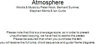 Atmosphere - Guitar Chords/Lyrics, New, Main