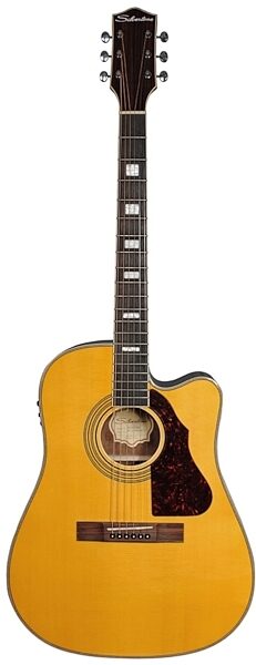 Silvertone 955CE Acoustic-Electric Guitar, Vintage Natural