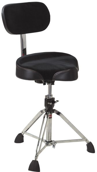 Gibraltar 9608MB Motorcycle-Top Double-Braced Drum Throne, with Back Rest, New, Main
