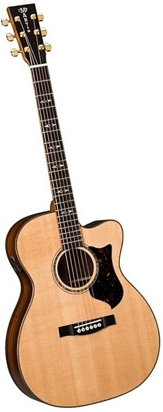 Martin OMCPA1 Plus Performing Artist Acoustic-Electric Guitar (with Case), Angle