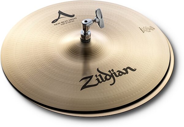 Zildjian A Series New Beat Hi-Hats Cymbals, 15 inch, Pair, Action Position Back
