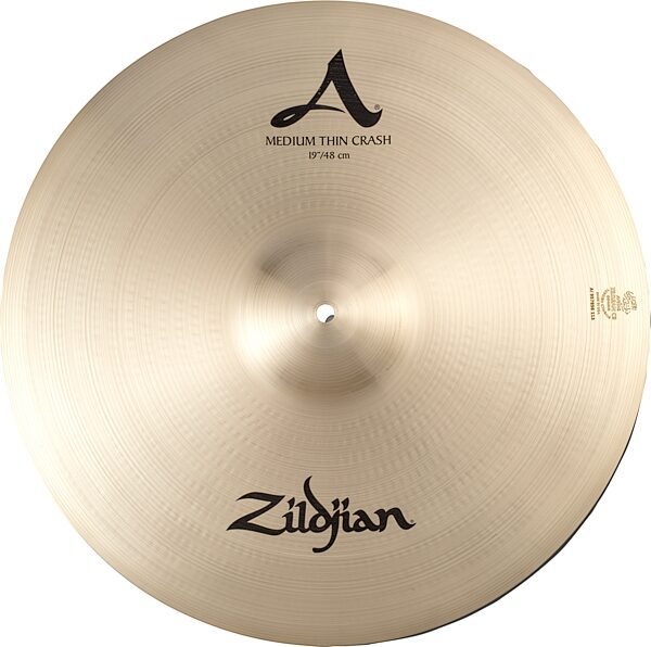 Zildjian A Series Medium Thin Crash Cymbal, 19 inch, Action Position Back