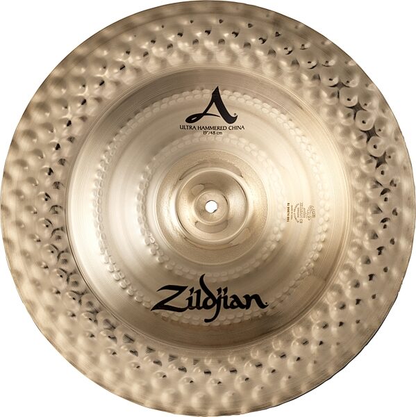 Zildjian A Series Ultra Hammered China Cymbal, 19 inch, Action Position Back
