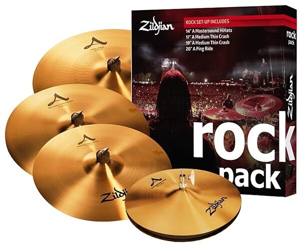 Zildjian A Rock Music Cymbal Pack, A0801R, Main