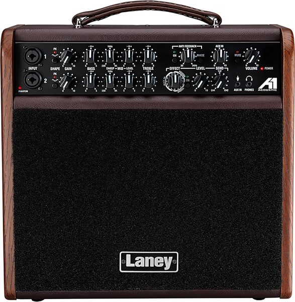Laney A1 Acoustic Guitar Combo Amplifier (120 Watts), Action Position Back
