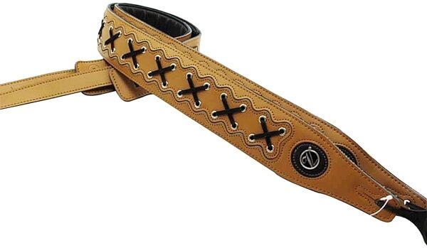 Vorson X Design Premium Leather Guitar Strap, Brown, Brown