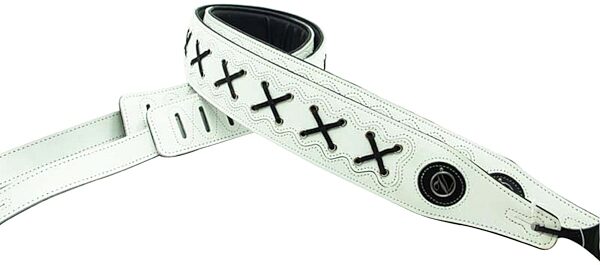 Vorson X Design Premium Leather Guitar Strap, White