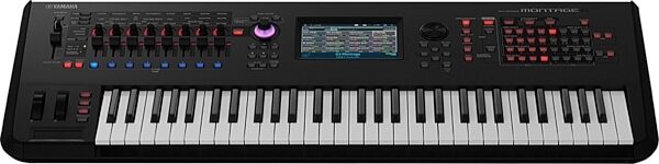 Yamaha Montage 6 Keyboard Synthesizer, 61-Key, Black, Front