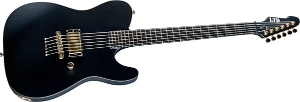 ESP LTD Alan Ashby AA-1 Electric Guitar (with Case), Satin Black, Blemished, Action Position Back