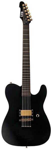 ESP LTD Alan Ashby AA-1 Electric Guitar (with Case), Satin Black, Blemished, main