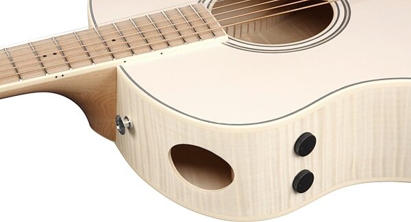 Ibanez AAM370E Advanced Acoustic-Electric Guitar, Antique White, Action Position Back