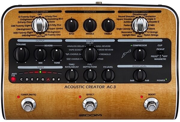 Zoom AC-3 Acoustic Creator Direct Box, New, Main