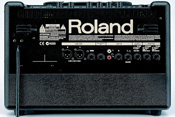Roland AC-60 Acoustic Chorus Acoustic Guitar Amplifier (2x30 Watts, 2x6.5"), Rear