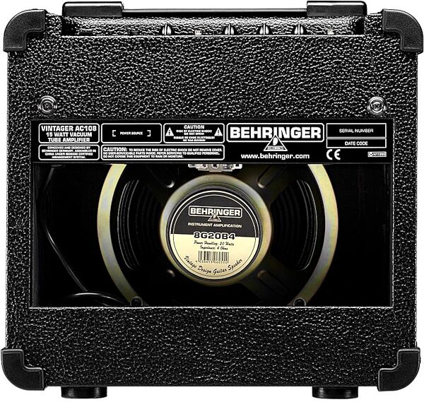 Behringer Vintager AC108 Guitar Amplifier (15 Watts, 1x8 in.), Rear