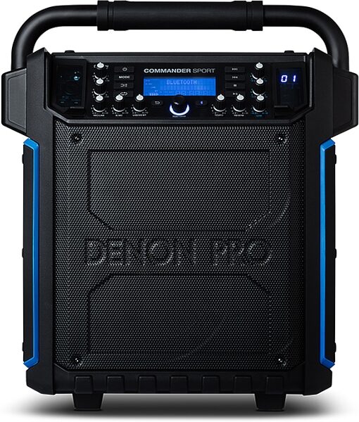 Denon Commander Sport Portable PA System with Wireless Microphone, Action Position Front