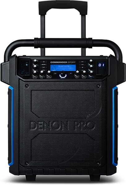 Denon Commander Sport Portable PA System with Wireless Microphone, Action Position Front