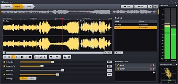 Acon Digital AudioLava Audio Restoration Software, Digital Download, view