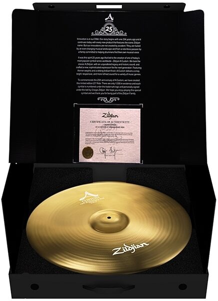 Zildjian Limited Edition A Custom 25th Anniversary Ride Cymbal, Alt