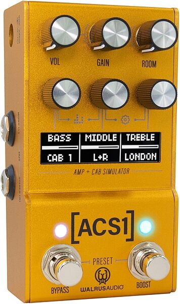 Walrus Audio Mako ACS1 MKII Amp Cabinet Simulator Pedal, New, Angled Front