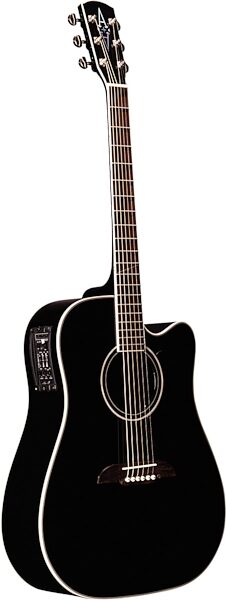 Alvarez AD60SC Artist Dreadnought Cutaway Acoustic-Electric Guitar, Black