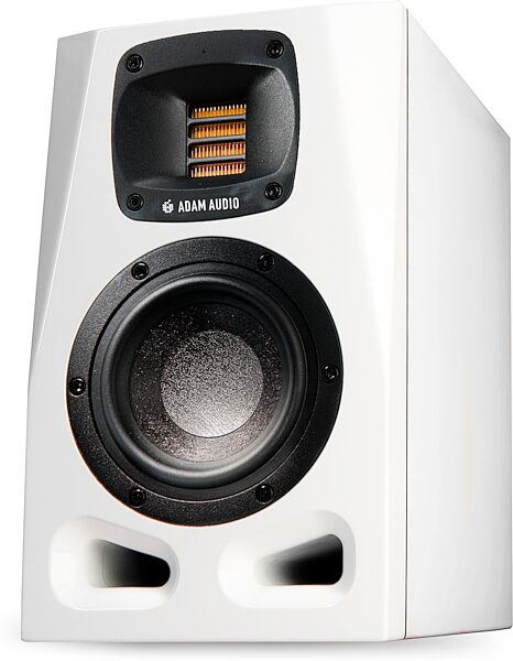 ADAM Audio A4V Active Studio Monitor, Limited-Edition White, Single Speaker, Action Position Back