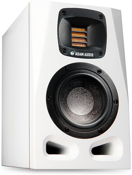 ADAM Audio A4V Active Studio Monitor, Limited-Edition White, Single Speaker, Action Position Back