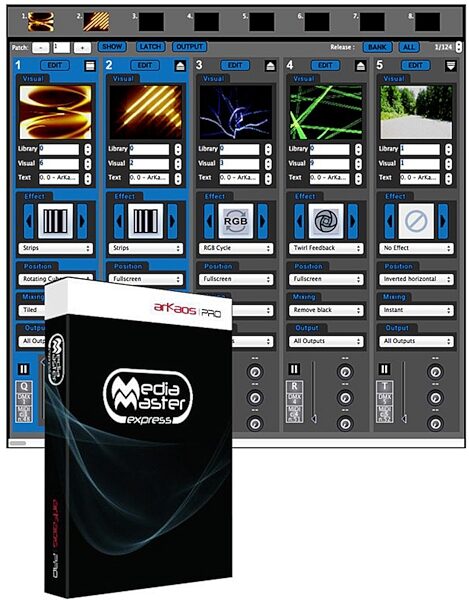 ADJ Media Master Express Software for Video Pan, Main