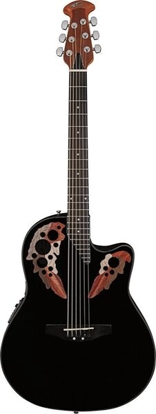 Applause by Ovation AE44 Elite Acoustic-Electric Guitar, Black