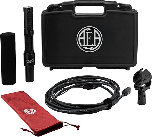 AEA N28 NUVO Stereo Phantom Ribbon Microphone, New, Action Position Back