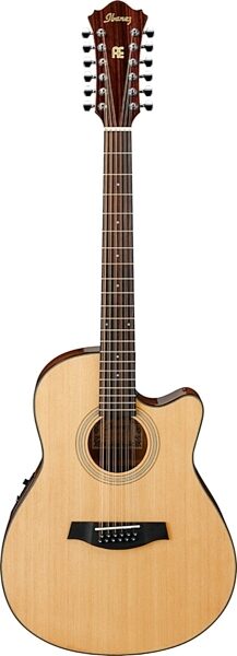 Ibanez AEF1215 Acoustic-Electric Guitar, 12-String, Natural