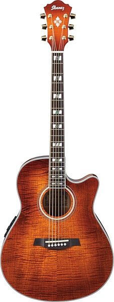 Ibanez AEF30E AEF Cutaway Acoustic-Electric Guitar, Vintage Violin