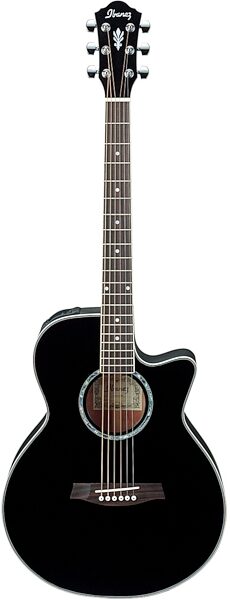 Ibanez AEG10E Cutaway Acoustic-Electric Guitar, Black