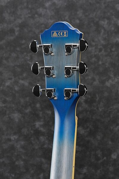 Ibanez AEG19II Acoustic-Electric Guitar, Rear detail Headstock