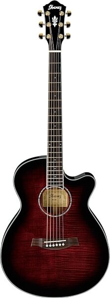 Ibanez AEG240 Acoustic-Electric USB Guitar, Transparent Red Sunburst